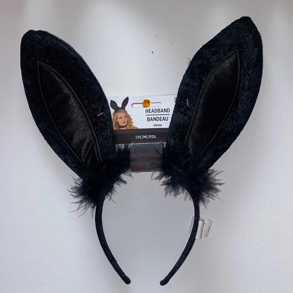 playboy Bunny Ears Headband Halloween costume accessory